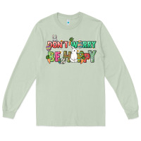 Matcha Don't worry be hoppy Easter Day Long Sleeve Tee - HowdyJamesFarm