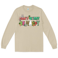 Mushroom Don't worry be hoppy Easter Day Long Sleeve Tee - HowdyJamesFarm