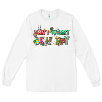 White Don't worry be hoppy Easter Day Long Sleeve Tee - HowdyJamesFarm