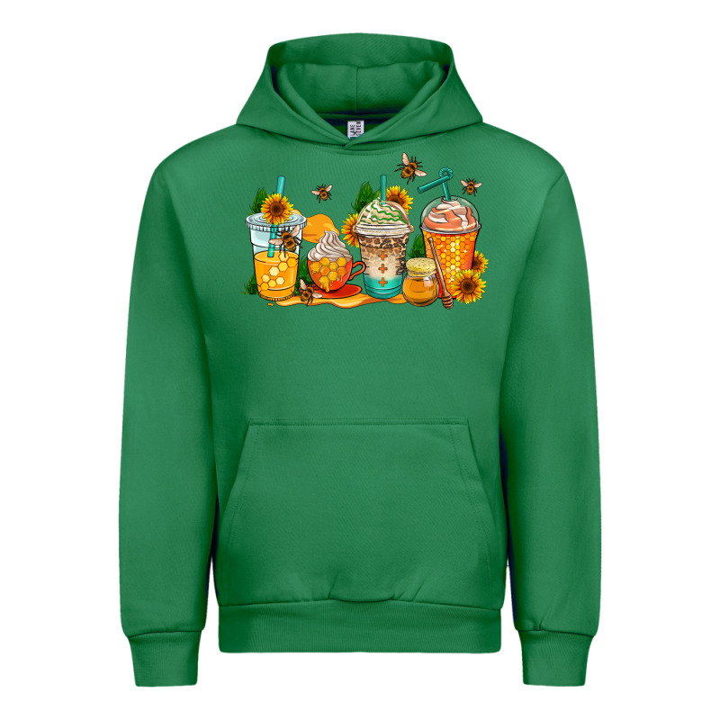 Bumble Bee Coffee Cups Urban Hoodie by AdoDesignShop | Teevron