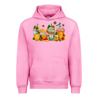 Fuchsia Pink bumble bee coffee cups Urban Hoodie - AdoDesignShop