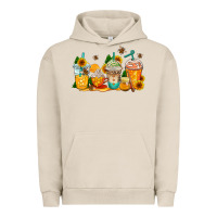 Pigment French Oak bumble bee coffee cups Urban Hoodie - AdoDesignShop