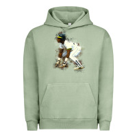 Pigment Oil Green Rickey Henderson Urban Hoodie - minhPixels