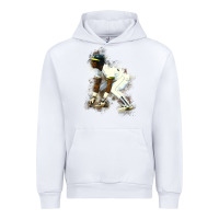 White Rickey Henderson Urban Hoodie - minhPixels