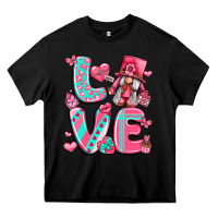 Black love with gnome Heavy Core Tee - LillyAllenDesigns
