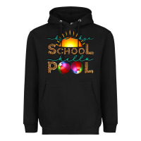 Black bye bye school hello pool Heavyweight Hoodie - Artiststas