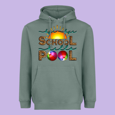 Bye Bye School Hello Pool Heavyweight Hoodie Designed By Artiststas
