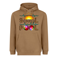 Toasted Coconut bye bye school hello pool Heavyweight Hoodie - Artiststas