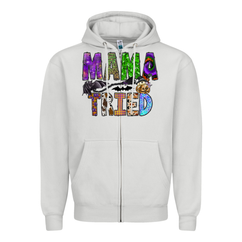 Mama Tried Zipper Hoodie by SublimationCraftShop | Teevron