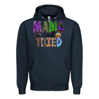 Navy mama tried Zipper Hoodie - SublimationCraftShop