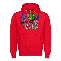 Red mama tried Zipper Hoodie - SublimationCraftShop