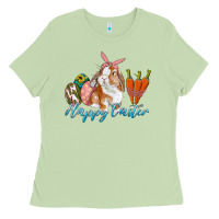 Matcha happy easter bunny carrots and eggs Ladies Tee - RanaPortraitStore