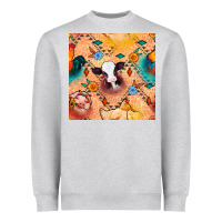 Heather Grey western farm animals seamless pattern Heavyweight Sweatshirt - BundleAndBundleShop
