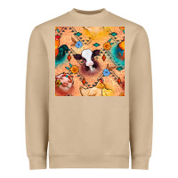 Mushroom western farm animals seamless pattern Heavyweight Sweatshirt - BundleAndBundleShop