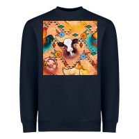 Navy western farm animals seamless pattern Heavyweight Sweatshirt - BundleAndBundleShop