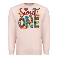 Pale Pink sweet one strawberry Premium Sweatshirt - Artiststas