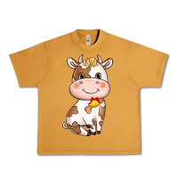 Peanut Butter Cartoon Cow Urban Heavy Tee - HowdyJamesFarm