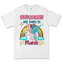 White unicorns are born in march Premium Tee - Jasminsmagicworld