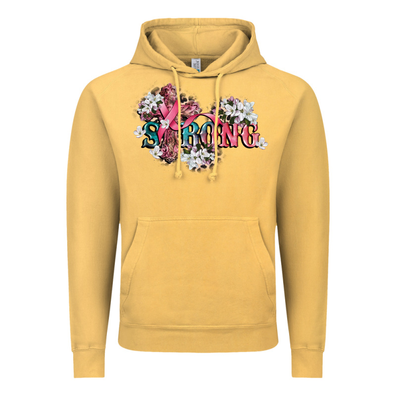 Strong Cancer Awareness Vintage Hoodie by CowGirlArtShop | Teevron