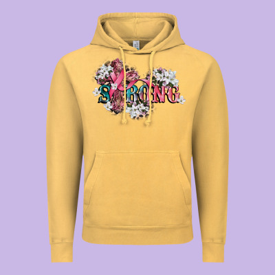 Strong Cancer Awareness Vintage Hoodie Designed By Cowgirlartshop