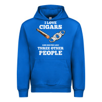 Cobalt Funny Cigar Accessories Gift Set Cigar Lover Smokers Party Urban Hoodie - minhPixels