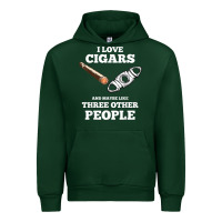 Forest Green Funny Cigar Accessories Gift Set Cigar Lover Smokers Party Urban Hoodie - minhPixels