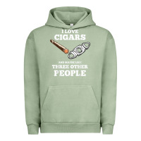 Pigment Oil Green Funny Cigar Accessories Gift Set Cigar Lover Smokers Party Urban Hoodie - minhPixels