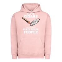Pigment Salmon Funny Cigar Accessories Gift Set Cigar Lover Smokers Party Urban Hoodie - minhPixels