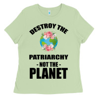 Matcha Destroy the patriarchy not the planet Ladies Tee - Bettercallsaul