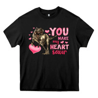 Black you make my heart saur Heavy Core Tee - LillyAllenDesigns