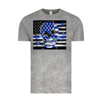 Cloud Rock police flag patriotic skull Vintage Tee - TumblerDesignByShophia