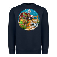Christmas  Farm Animals Heavyweight Sweatshirt | Teevron