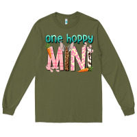 Army Green One hoppy Mini Easter Day Long Sleeve Tee - HowdyJamesFarm