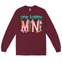 Burgundy One hoppy Mini Easter Day Long Sleeve Tee - HowdyJamesFarm