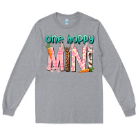 Heather Grey One hoppy Mini Easter Day Long Sleeve Tee - HowdyJamesFarm