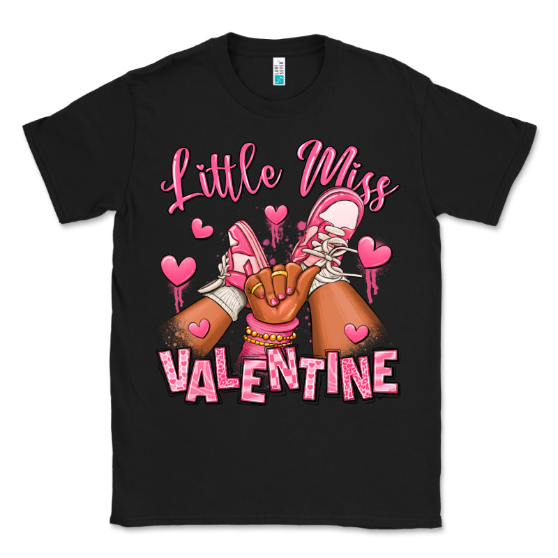 Little Miss Valentine Afro Kid Sneakers Classic Tee by RanaPortraitStore | Teevron