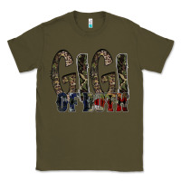 Army Green gigi of both Classic Tee - RacoonDesign