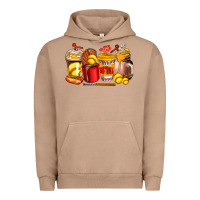 Pigment Burro softball coffee cups Urban Hoodie - AdoDesignShop