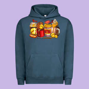 Softball Coffee Cups Urban Hoodie Designed By Adodesignshop