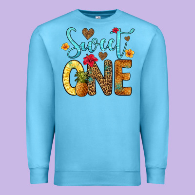 Sweet One Pineapple Premium Sweatshirt Designed By Artiststas