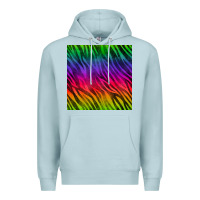Blue Mist colorful zebra seamless pattern Premium Hoodie - BundleAndBundleShop