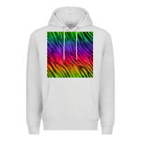 Dove Grey colorful zebra seamless pattern Premium Hoodie - BundleAndBundleShop