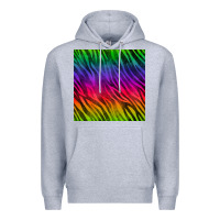 Heather Grey colorful zebra seamless pattern Premium Hoodie - BundleAndBundleShop