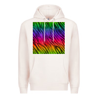 Pale Pink colorful zebra seamless pattern Premium Hoodie - BundleAndBundleShop