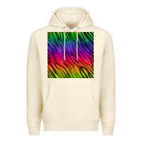 Sandshell colorful zebra seamless pattern Premium Hoodie - BundleAndBundleShop