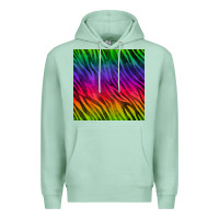 Seafoam colorful zebra seamless pattern Premium Hoodie - BundleAndBundleShop