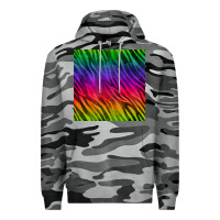 Slate Camo colorful zebra seamless pattern Premium Hoodie - BundleAndBundleShop