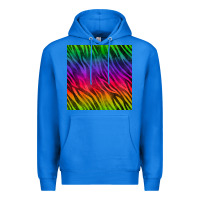 True Royal colorful zebra seamless pattern Premium Hoodie - BundleAndBundleShop