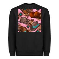 Black western cowboy hat seamless pattern Heavyweight Sweatshirt - BundleAndBundleShop