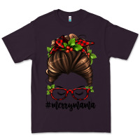 Plum christmas merry mama Premium Tee - Jasminsmagicworld